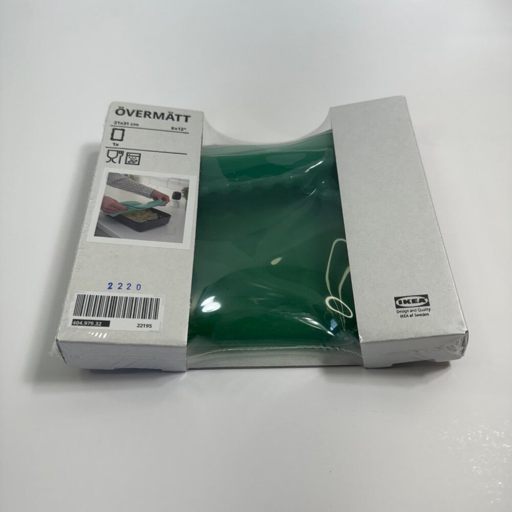 Ikea Overmatt 8"x12" Casserole Cover Silicone Storage Green - Picture 7 of 8
